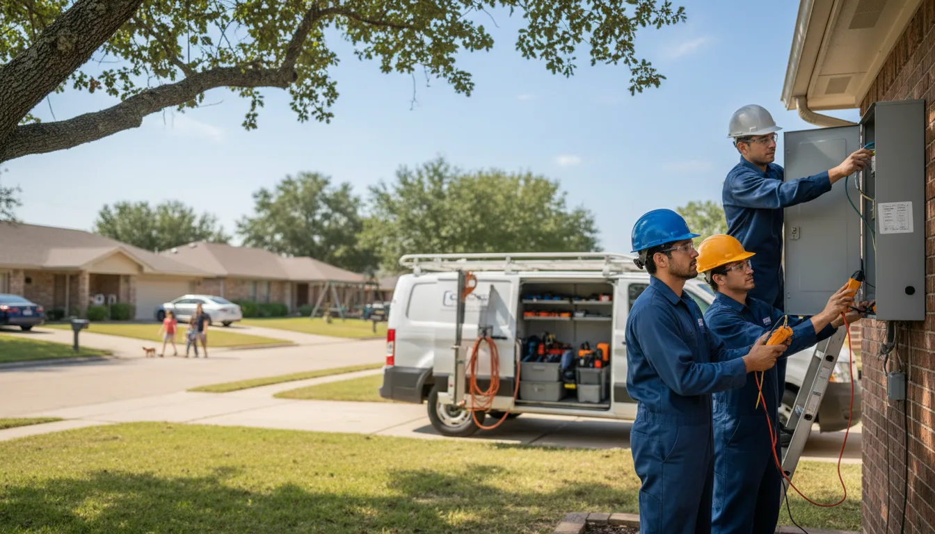 Certified electrician providing emergency electrical services in Midwest City, OK